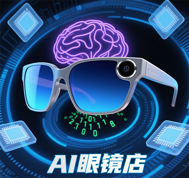 AI智能眼镜电商图片